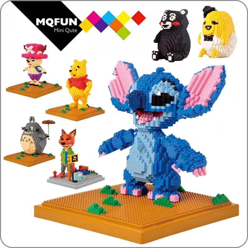 LNO diamond Amine Cartoon Stitch Totoro Chopper Arale Kumamon Mini plastic building block model action figures educational toy
LNO diamond Amine Cartoon Stitch Totoro Chopper Arale Kumamon Mini plastic building block model action figures educational toy