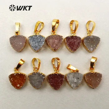 WT-P1281 Wholesale Fashion Druzy Quartz Heart Pendant Crystal Quartz Triangle Shape Crystal Pendant For Jewelry DIY Making
WT-P1281 Wholesale Fashion Druzy Quartz Heart Pendant Crystal Quartz Triangle Shape Crystal Pendant For Jewelry DIY Making