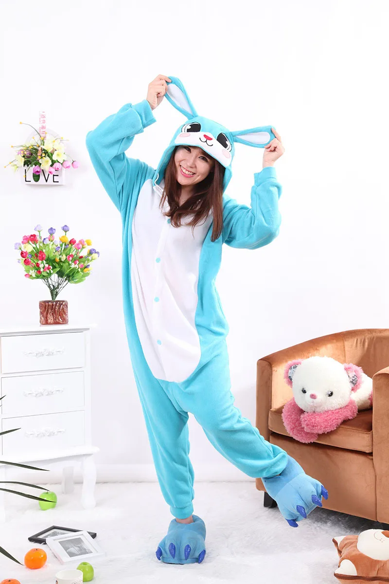Kigurumi Blue Rabbit Pajamas Sleepwear Adult Onesie Animal Rompers Cartoon Cosplay Costumes Womens Men Jumpsuit Pyjama Sleepsuit
Kigurumi Blue Rabbit Pajamas Sleepwear Adult Onesie Animal Rompers Cartoon Cosplay Costumes Womens Men Jumpsuit Pyjama Sleepsuit
