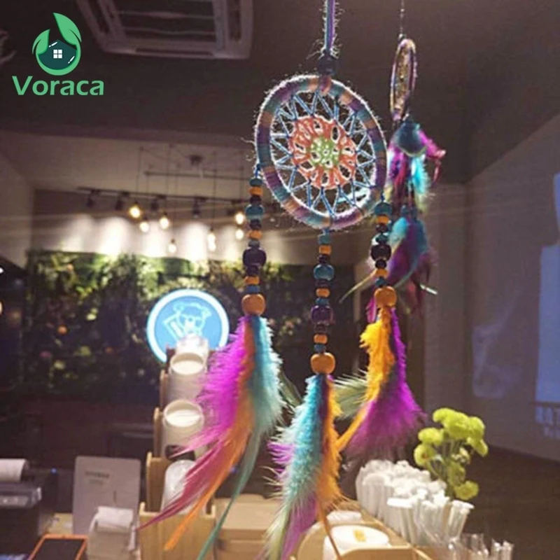 Фото Handmade Colorful Dream Catcher Hanging Net Home Office Car Decoration Wind Chimes Craft Party Decor Gifts Fashion Indian Style | Дом и сад
