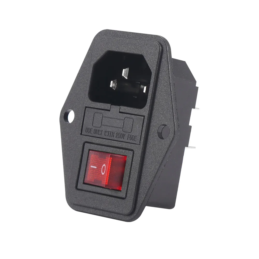 URBEST Inlet Module Plug 5A Fuse Switch Male Power Socket 10A 250V 3 Pin IEC320 C14
URBEST Inlet Module Plug 5A Fuse Switch Male Power Socket 10A 250V 3 Pin IEC320 C14