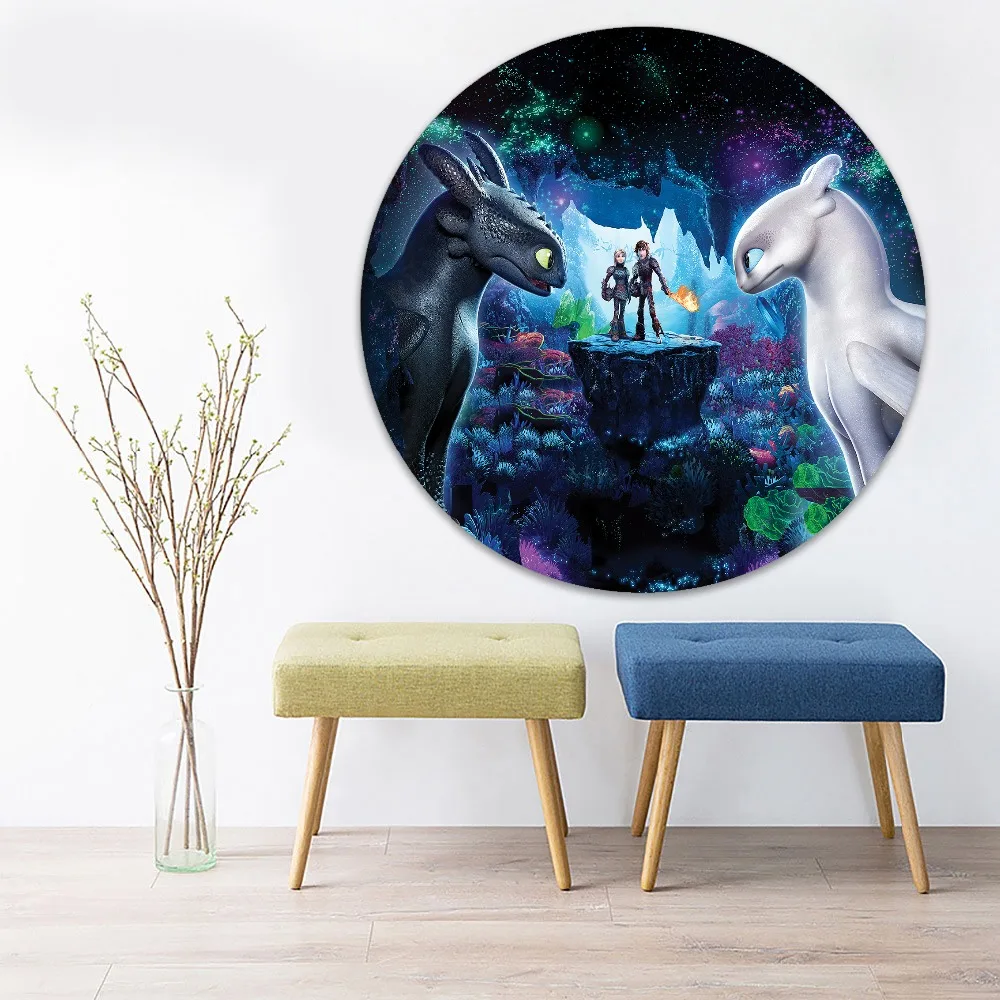 Animation Movie Painting 1 Piece Circular Style How to Train Your Dragon 3 Picture Modern Canvas Print Type Home Decorative Wall
Animation Movie Painting 1 Piece Circular Style How to Train Your Dragon 3 Picture Modern Canvas Print Type Home Decorative Wall