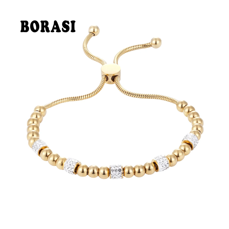 BOBASI Round Circles Beads Crystal Charm Bracelet & Bangles Gold Color For Women Fashion Jewelry Adjustable Hand Chain Bracelet
BOBASI Round Circles Beads Crystal Charm Bracelet & Bangles Gold Color For Women Fashion Jewelry Adjustable Hand Chain Bracelet