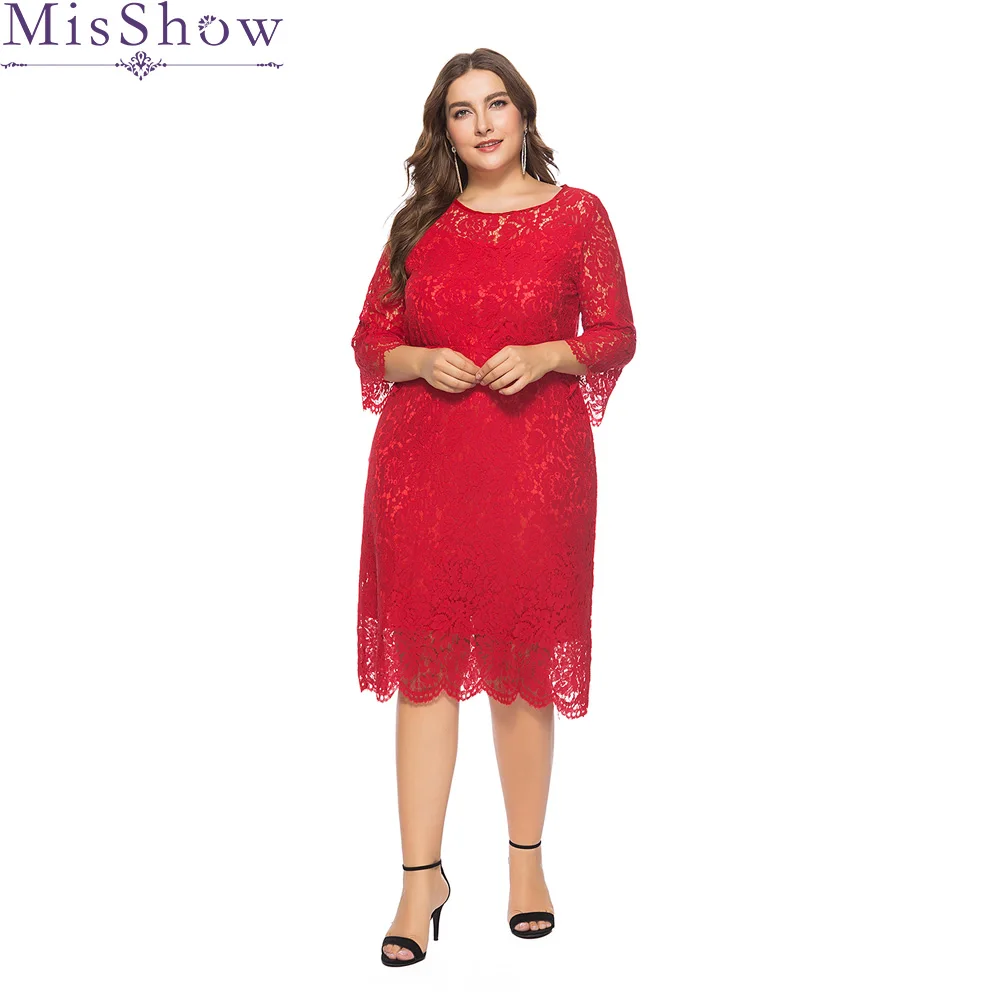 Cheap Red Plus Size Evenig Dresses Elegant Scoop Neck Lace Short Formal Evening dress Gown Party Dress Robe De Soiree 2019
Cheap Red Plus Size Evenig Dresses Elegant Scoop Neck Lace Short Formal Evening dress Gown Party Dress Robe De Soiree 2019