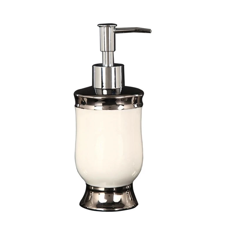 

1PC Ceramic hand sanitizer bottle press shampoo shower gel sub-bottle home creative lotion bottle transparent empty bottle