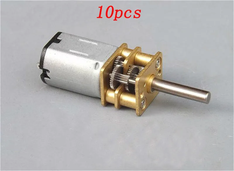10 шт. N20 микро мини мотор-редуктор DC 3V 5V 6V длинный вал для DIY деталей модели робота