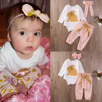 3Pcs Newborn Infant Baby Girls Clothes Set LOVELY Clothing Romper Tops Playsuit Pants Baby Girl Outfit Set
3Pcs Newborn Infant Baby Girls Clothes Set LOVELY Clothing Romper Tops Playsuit Pants Baby Girl Outfit Set