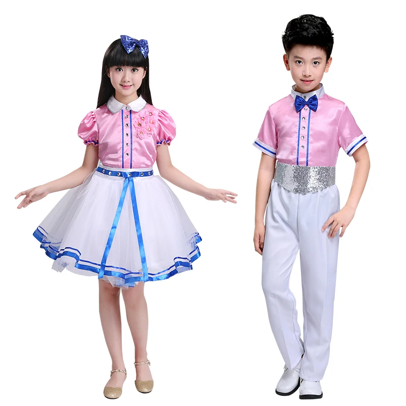 Girls ballet new children's choir clothing performance clothing for boys and girls choir performance reading clothes
Girls ballet new children's choir clothing performance clothing for boys and girls choir performance reading clothes