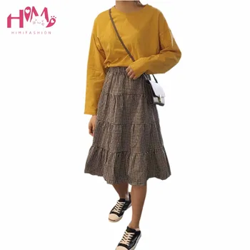 New Fashion Design Korean High Waist Black White Plaid Skirt Retro Mori Girl Style Fresh Sweet Casual Women Midi Summer Skirt
New Fashion Design Korean High Waist Black White Plaid Skirt Retro Mori Girl Style Fresh Sweet Casual Women Midi Summer Skirt