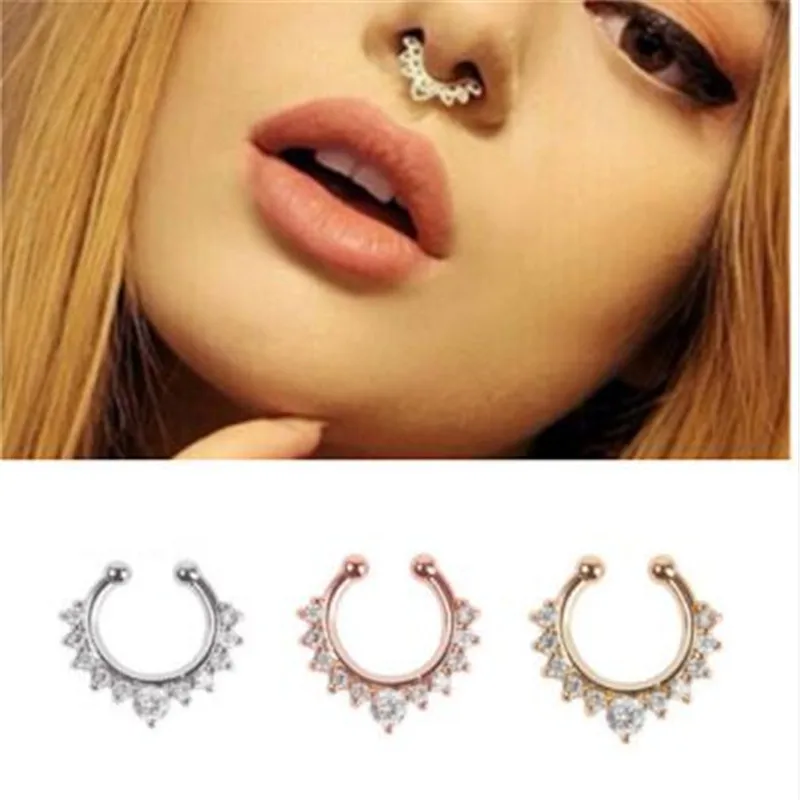 Ahmed New Arrival Alloy Hoop Nose Ring Nose Piercing Fake Piercing Septum Clicker Numbers Hanger for Women Jewelry
Ahmed New Arrival Alloy Hoop Nose Ring Nose Piercing Fake Piercing Septum Clicker Numbers Hanger for Women Jewelry