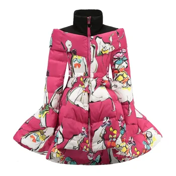 Winter Fashion Girls Down Coat Princess Girls Warm Clothing Children Cotton Thick Thermal Long Outerwear Kids Windproof Jacket
Winter Fashion Girls Down Coat Princess Girls Warm Clothing Children Cotton Thick Thermal Long Outerwear Kids Windproof Jacket