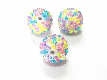 20mm 100pcs/lot Spring Color Mixed Resin Rhinestone Ball Beads,Chunky Beads For Kids Jewelry Making
20mm 100pcs/lot Spring Color Mixed Resin Rhinestone Ball Beads,Chunky Beads For Kids Jewelry Making