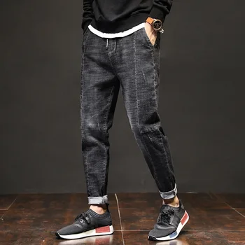 Harem Men Jeans Distressed Bleached Solid Color Vintage Casual Fashion Male Spring Autumn Loose Plus Size Jeans Tide
Harem Men Jeans Distressed Bleached Solid Color Vintage Casual Fashion Male Spring Autumn Loose Plus Size Jeans Tide