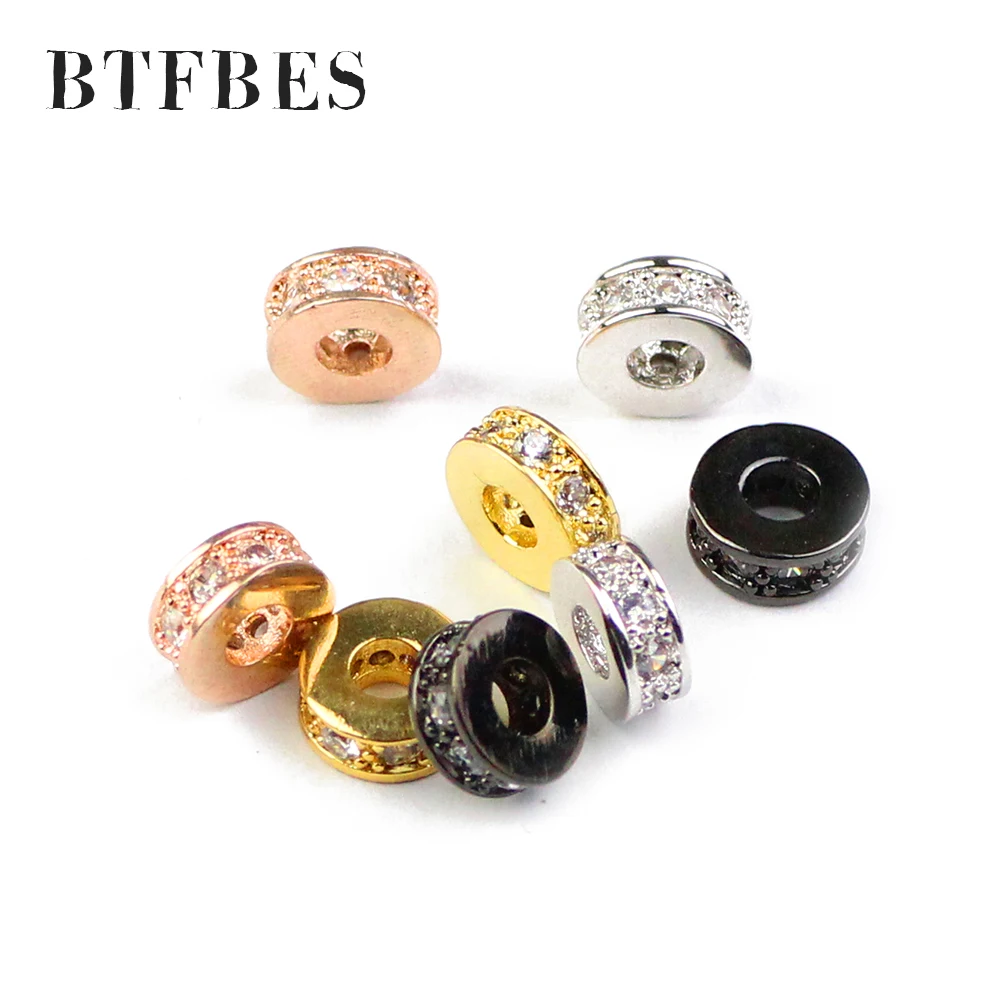 BTFBES 4pcs Coin Copper Spacer beads 7.5mm Flat Round Zircon Charms Gold Loose beads for Jewelry bracelet making DIY Accessories
BTFBES 4pcs Coin Copper Spacer beads 7.5mm Flat Round Zircon Charms Gold Loose beads for Jewelry bracelet making DIY Accessories