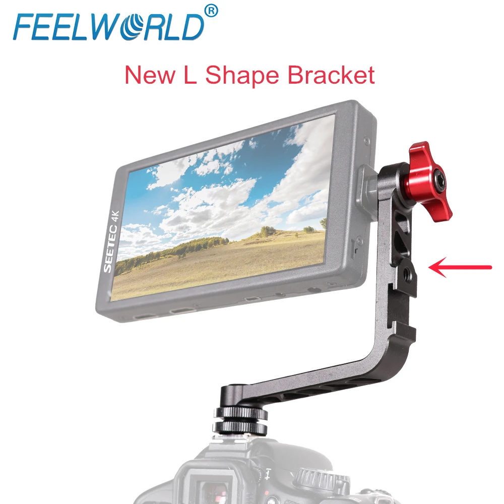 Feelworld New L Shape Bracket Aluminum for F570 F6 F5 FW450 Small Camera Field Monitor Mount on DSLR Stabilizer Gimbal Crane Rig
Feelworld New L Shape Bracket Aluminum for F570 F6 F5 FW450 Small Camera Field Monitor Mount on DSLR Stabilizer Gimbal Crane Rig