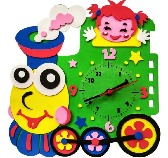 1pcs-Kids-DIY-Kids-Animal-Shape-Learning-Clock-Puzzles-Arts-Crafts-Kits-Baby-Toys (3)