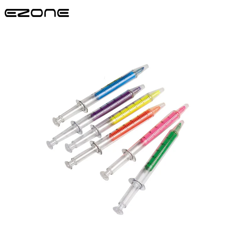 EZONE 6 Pcs / Set New Novelty Syringe Highlighter Stationery Fluorescent Needle Tube Watercolor Nite Writer Pen Student Gifts 
EZONE 6 Pcs / Set New Novelty Syringe Highlighter Stationery Fluorescent Needle Tube Watercolor Nite Writer Pen Student Gifts