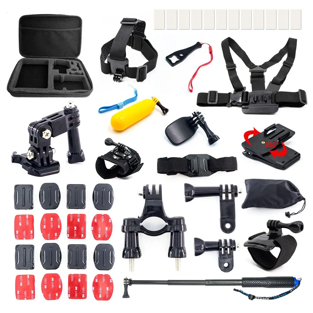 for Gopro hero 6 5 4 3 Action Sport Camera Accessories Kit Tripod Mount Adapter Selfie Stick Go pro Xiaomi Yi 4k SJCAM mijia
for Gopro hero 6 5 4 3 Action Sport Camera Accessories Kit Tripod Mount Adapter Selfie Stick Go pro Xiaomi Yi 4k SJCAM mijia