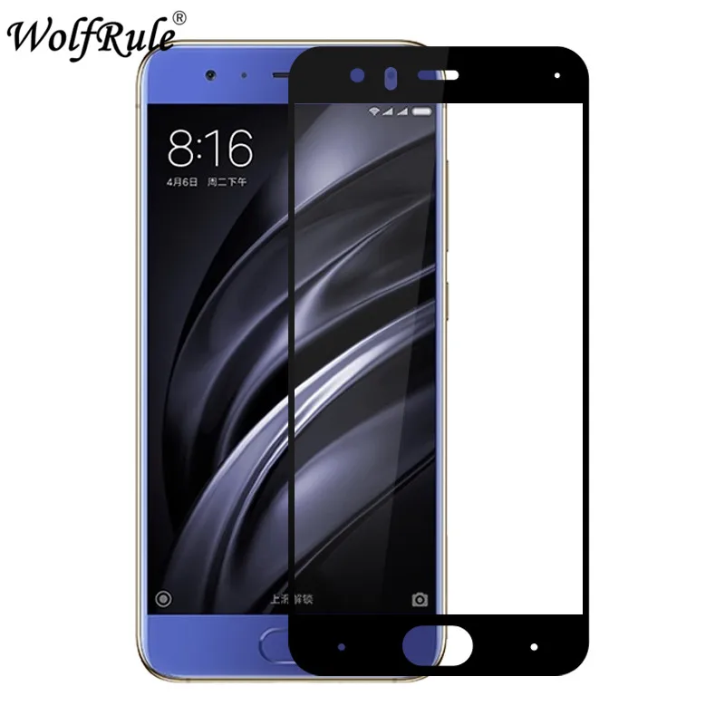 2 шт. Защитное стекло для экрана Xiaomi Mi6 анти-Браст 2.5D Закаленное полное покрытие Mi 6