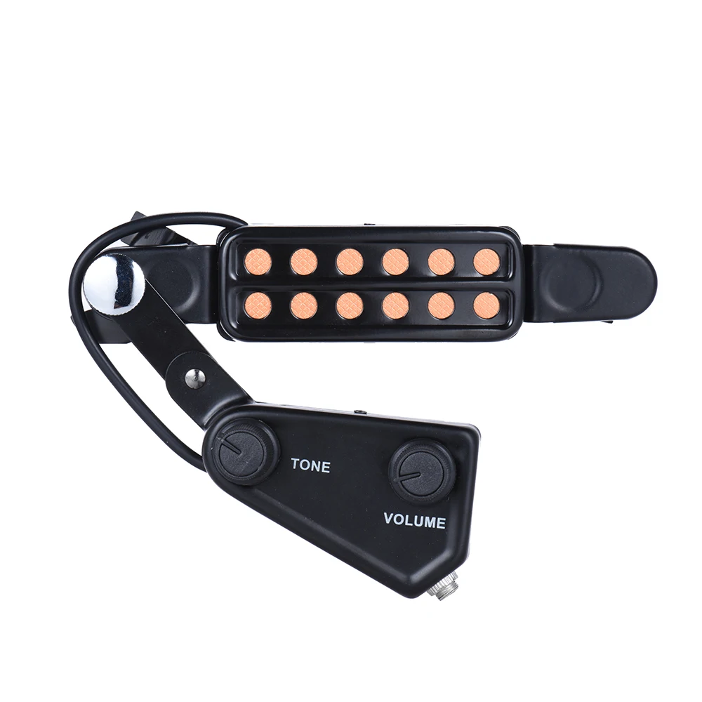 12-hole Acoustic Guitar Pickup Magnetic Transducer Guitar Accessories Sound Hole Pickup with Tone Volume Controller Audio Cable
12-hole Acoustic Guitar Pickup Magnetic Transducer Guitar Accessories Sound Hole Pickup with Tone Volume Controller Audio Cable