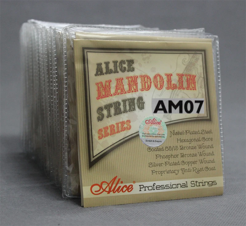20 Sets Alice-Direct AM07 Plated Steel Phosphor Bronze Wound Mandolin Strings Light 010-034
20 Sets Alice-Direct AM07 Plated Steel Phosphor Bronze Wound Mandolin Strings Light 010-034