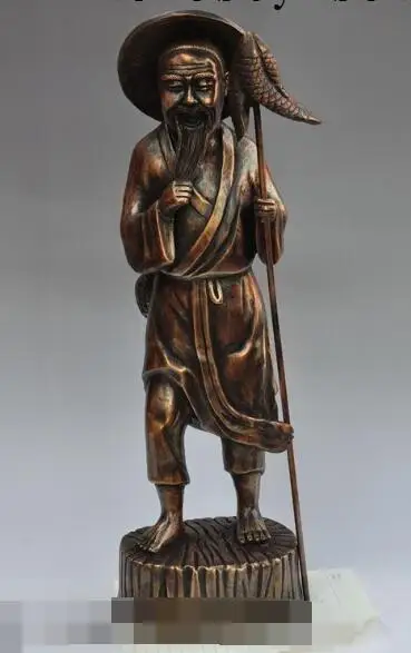 S01285 23"Chinese Folk Culture Bronze elderly fishermen fishing fish Statue Sculpture (B0413)
S01285 23"Chinese Folk Culture Bronze elderly fishermen fishing fish Statue Sculpture (B0413)
