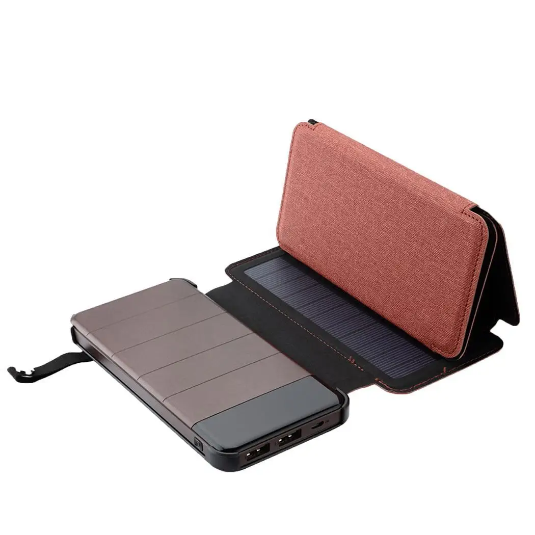 Folding Solar Panel Dual USB Mobile Power 10000 mAh Bank light + SOS help light Charger With Camping Light 
Folding Solar Panel Dual USB Mobile Power 10000 mAh Bank light + SOS help light Charger With Camping Light