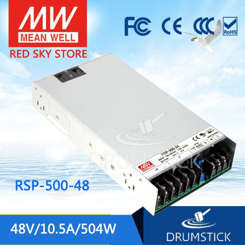 Steady MEAN WELL RSP-500-48 48V 10.5A meanwell RSP-500 48V 504W Single Output with PFC Function Power Supply
Steady MEAN WELL RSP-500-48 48V 10.5A meanwell RSP-500 48V 504W Single Output with PFC Function Power Supply