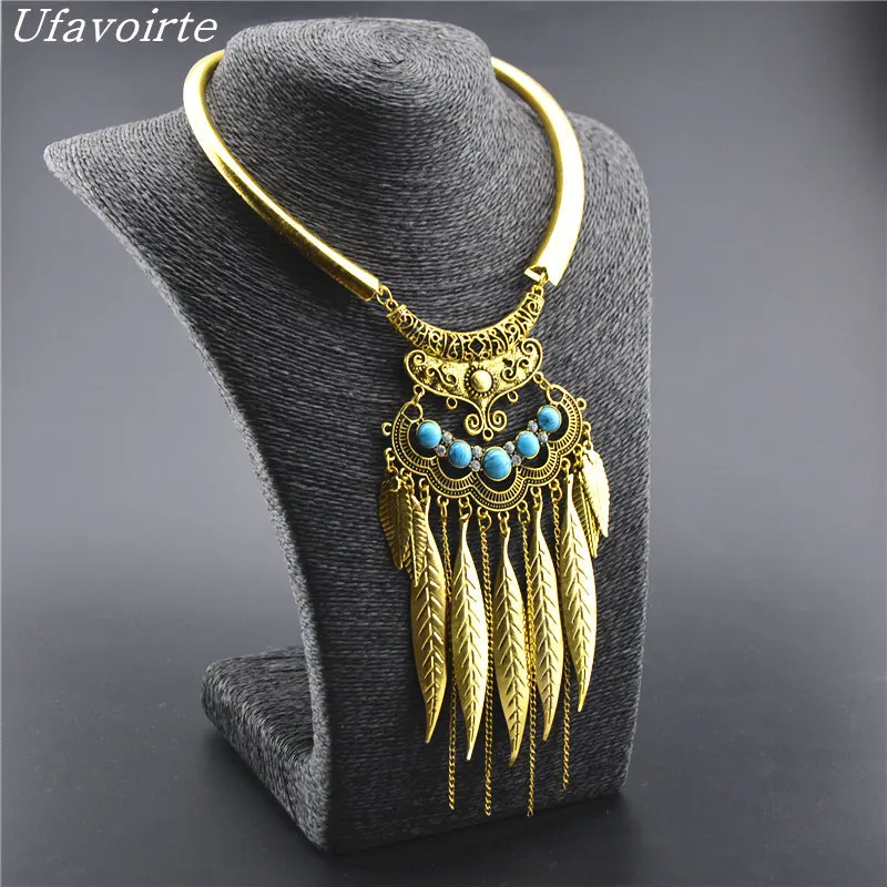 Ufavoirte Brand Vintage Big Metal Statement Tassel Alloy Crystal Necklaces & Pendants Collar Choker Necklace women Accessories
Ufavoirte Brand Vintage Big Metal Statement Tassel Alloy Crystal Necklaces & Pendants Collar Choker Necklace women Accessories