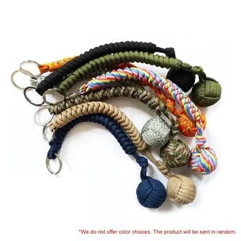 Portable Outdoor Self-defense Survive Hanging Knot Ball Hand Weaving Umbrella Rope Body Ball Key Chain Pendant 23cm
Portable Outdoor Self-defense Survive Hanging Knot Ball Hand Weaving Umbrella Rope Body Ball Key Chain Pendant 23cm