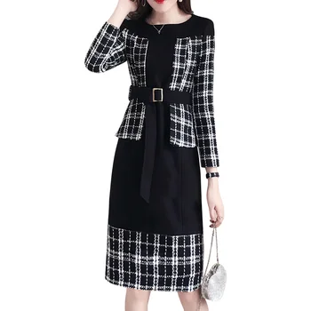 Stylish Stitching Midi Dress Vestido De Festa Trendy Bodycon Dress For Women Vestidos Patchwork The Dress Ukraine Robes Femme
Stylish Stitching Midi Dress Vestido De Festa Trendy Bodycon Dress For Women Vestidos Patchwork The Dress Ukraine Robes Femme
