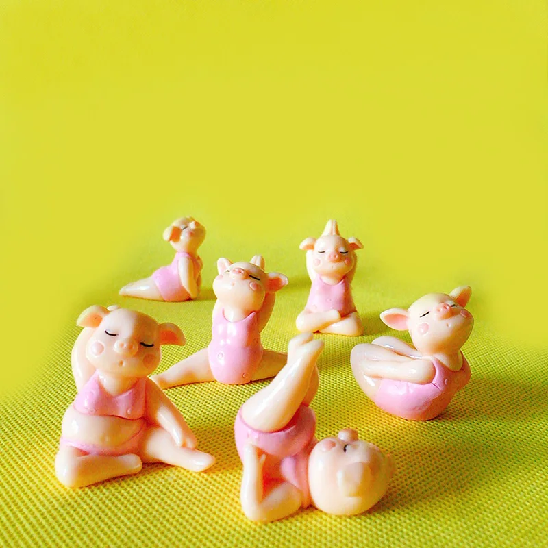 6Pcs/yoga pig/piggy/lovely farm animal/fairy garden gnome/moss terrarium/crafts/bonsai/figurine/home table decor/DIY supplies
6Pcs/yoga pig/piggy/lovely farm animal/fairy garden gnome/moss terrarium/crafts/bonsai/figurine/home table decor/DIY supplies