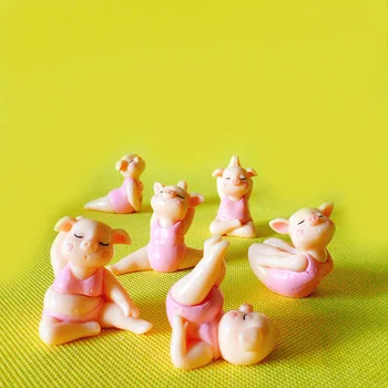 6Pcs/yoga pig/piggy/lovely farm animal/fairy garden gnome/moss terrarium/crafts/bonsai/figurine/home table decor/DIY supplies
6Pcs/yoga pig/piggy/lovely farm animal/fairy garden gnome/moss terrarium/crafts/bonsai/figurine/home table decor/DIY supplies