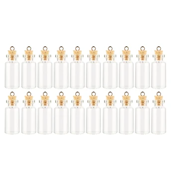 20Pcs 10 x 28mm 1.5ml Mini Clear Glass Jars Glass Bottles with Eye Screw for DIY Craft Decoration - Transparent
20Pcs 10 x 28mm 1.5ml Mini Clear Glass Jars Glass Bottles with Eye Screw for DIY Craft Decoration - Transparent