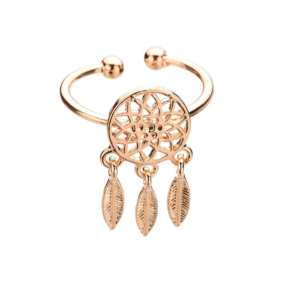 2018 Hot Sell Dream catcher Hollow Feathers Opening adjustable Rings Charming Jewelry For Women Gift Drop Shipping
2018 Hot Sell Dream catcher Hollow Feathers Opening adjustable Rings Charming Jewelry For Women Gift Drop Shipping