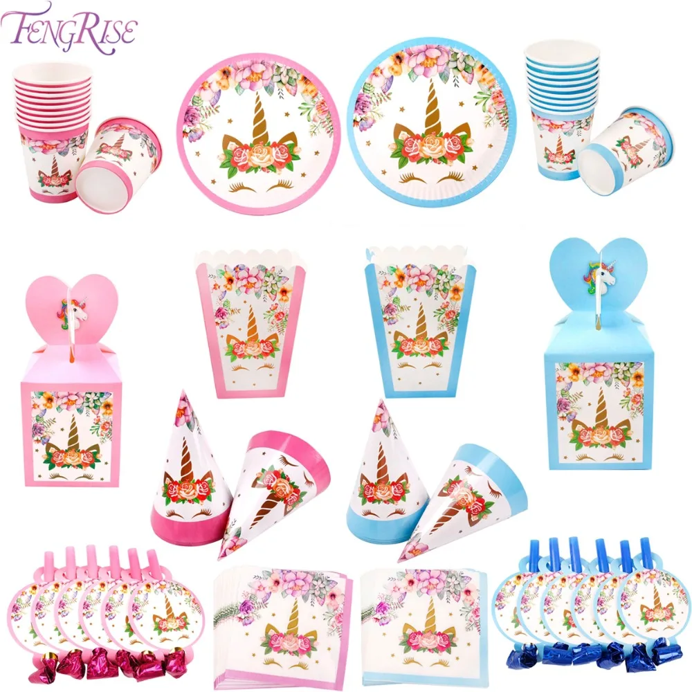 FENGRISE Unicorn Party Tableware Set Disposable Paper Tray Unicorn Cups and Plates Paper Hat Popcorn Box Napkins Candy Box Gift
FENGRISE Unicorn Party Tableware Set Disposable Paper Tray Unicorn Cups and Plates Paper Hat Popcorn Box Napkins Candy Box Gift
