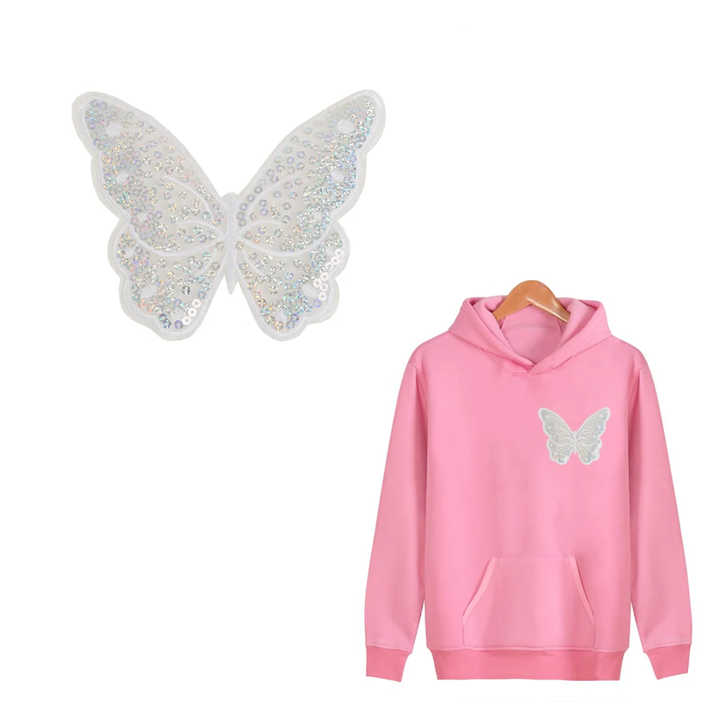 XC Shining Butterfly Patch for Clothes Jeans 3D Sequined Stickers Patches Embroidery DIY Heat Transfer Ironing on Applique
XC Shining Butterfly Patch for Clothes Jeans 3D Sequined Stickers Patches Embroidery DIY Heat Transfer Ironing on Applique