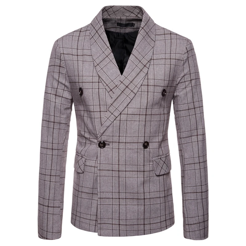 Mens Suits Blazer Jacket Men's New Arrival Spring Autumn 2019 Plaid Double-breasted Suit Mens Suits Jacket
Mens Suits Blazer Jacket Men's New Arrival Spring Autumn 2019 Plaid Double-breasted Suit Mens Suits Jacket