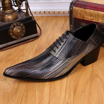 Plus Size Fashion Italian Designer Pointed Toe Man Oxfords Genuine Leather High Heels Men's Formal Dress Party Shoes SL255
Plus Size Fashion Italian Designer Pointed Toe Man Oxfords Genuine Leather High Heels Men's Formal Dress Party Shoes SL255