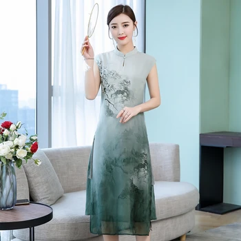 2020 chinese dress qipao cheongsam cheongsam modern floral print mandarin collar lace chiffon sleeveless material
2020 chinese dress qipao cheongsam cheongsam modern floral print mandarin collar lace chiffon sleeveless material