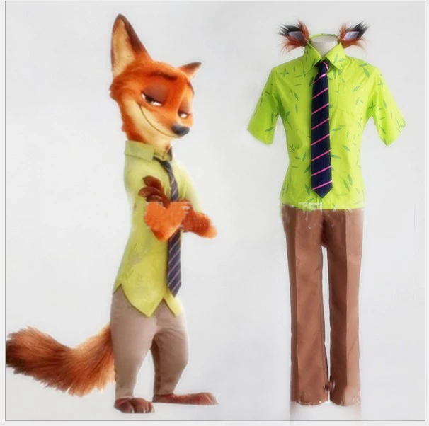 Free shipping,halloween party Adult Zootopia Nick Wilde Fox Cosplay Costume Uniform Outfit Suit Shirt Pants Tie ear long tail
Free shipping,halloween party Adult Zootopia Nick Wilde Fox Cosplay Costume Uniform Outfit Suit Shirt Pants Tie ear long tail