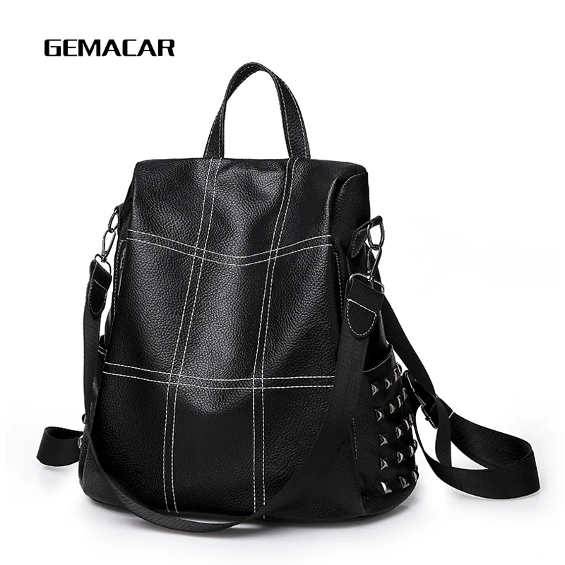 Classic Popular Women Pu Leather Backpack Zipper Open Long Shoulder Strap Female Bag Student Out Mobile Phone Girl Bag
Classic Popular Women Pu Leather Backpack Zipper Open Long Shoulder Strap Female Bag Student Out Mobile Phone Girl Bag