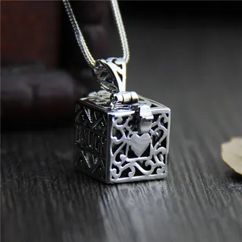 C&R Real 925 Sterling Silver pendant Necklace Retro hollow square small box can be opened men and women pendant Fine Jewelry
C&R Real 925 Sterling Silver pendant Necklace Retro hollow square small box can be opened men and women pendant Fine Jewelry