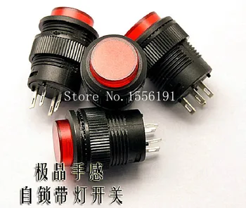 10PCS 4 Pin Push button switch with lamp R16-503AD 16mm 3A/250VAC Self-locking switch Red
10PCS 4 Pin Push button switch with lamp R16-503AD 16mm 3A/250VAC Self-locking switch Red