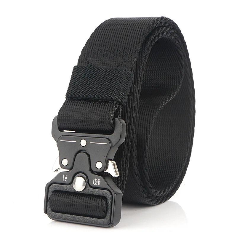 125 CM Men's Tactical Belt Military Nylon Jeans Belts High Quality Army Belt Metal Buckle Automatic Waist Strap Outdoor Cinturon
125 CM Men's Tactical Belt Military Nylon Jeans Belts High Quality Army Belt Metal Buckle Automatic Waist Strap Outdoor Cinturon