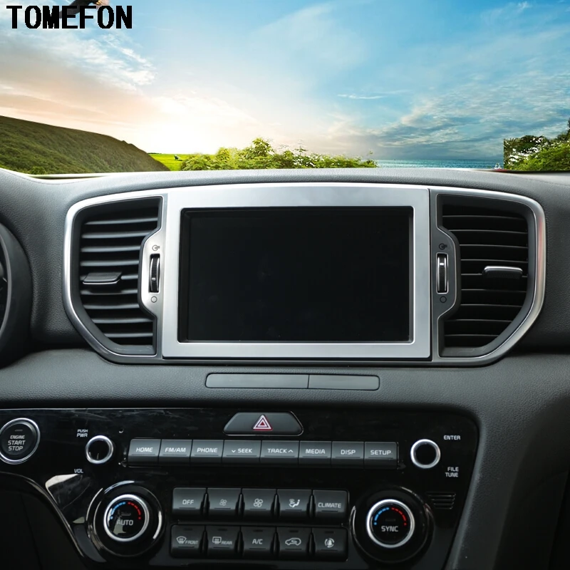 Панель управления TOMEFON для Kia Sportage QL 2017 2018 панель из АБС-хрома с центральной