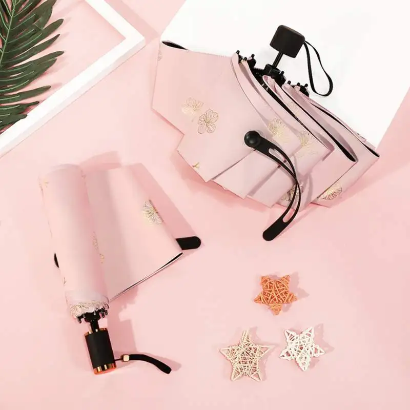 Small Fresh Mini Pocket Umbrella Women Ultra Light 3/5 Folding Rain Umbrellas Anti-UV Girly Sun Protection Sunshade Parasol
Small Fresh Mini Pocket Umbrella Women Ultra Light 3/5 Folding Rain Umbrellas Anti-UV Girly Sun Protection Sunshade Parasol