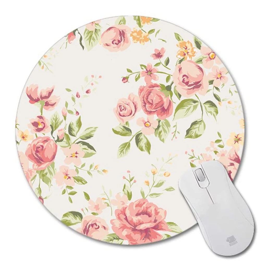 Rubber Base Custom Design Gaming Non-Slip Soft Cloth Mouse Pad Romantic Flowers Round Shape Easy Clean Vintage Durable Desktop
Rubber Base Custom Design Gaming Non-Slip Soft Cloth Mouse Pad Romantic Flowers Round Shape Easy Clean Vintage Durable Desktop