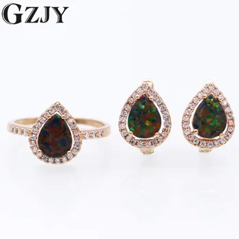 GZJY Fashion Jewelry Set Mysterious Fire Opal Gold Color Zircon Earrings Ring Sets For Women Party Jewelry
GZJY Fashion Jewelry Set Mysterious Fire Opal Gold Color Zircon Earrings Ring Sets For Women Party Jewelry
