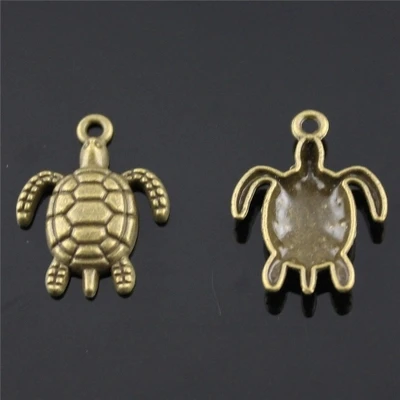 50pcs/lot 23*18mm ancient bronze Tortoise charm Pendants DIY jewelry for bracelet necklace earring
50pcs/lot 23*18mm ancient bronze Tortoise charm Pendants DIY jewelry for bracelet necklace earring